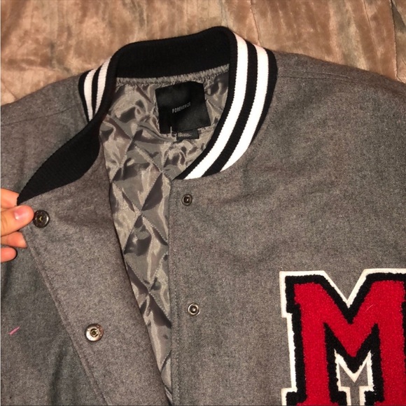 F21 Varsity/Letterman/Color block Jacket - Picture 6 of 8